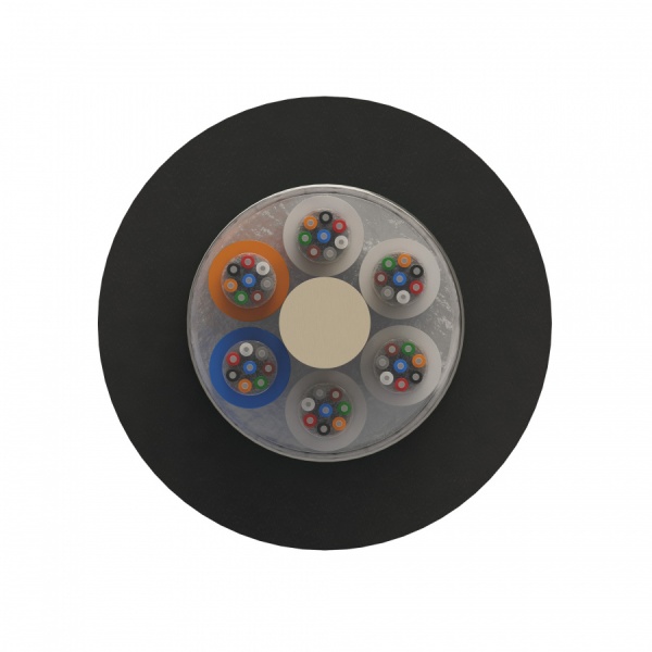 Кабель оптический в канализацию, бронированный стальной лентой, многомодульный, G.651 ОМ4(50/125), 64 волокна, 2,7 кН